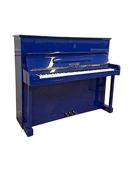 Piano Bluthner Model A bleu profil