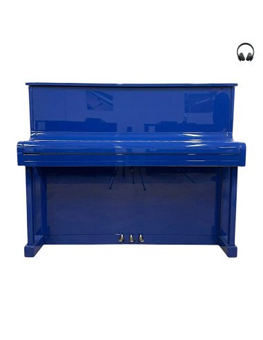 Piano Bluthner Model A bleu silent fermé