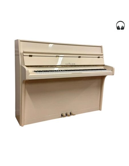 Piano Seiler 114 Favorit ivoire silent profil