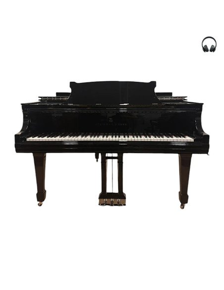 Piano Steinway & Sons O noir silent clavier