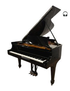 Piano Steinway & Sons O noir silent profil