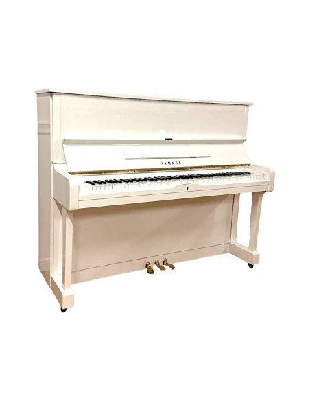 Piano Yamaha U1 blanc profil