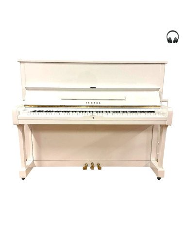 Piano Yamaha U1 blanc silent ouvert