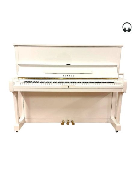 Piano Yamaha U1 blanc silent ouvert