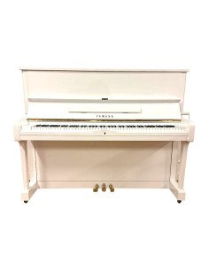 Piano Yamaha U1 blanc profil 2