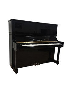 Piano Yamaha U3 noir brillant profil