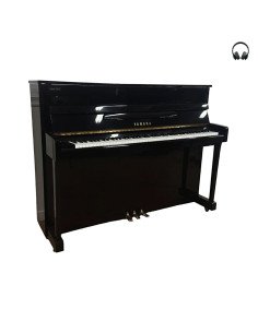 Piano Yamaha U5 A5 noir brillant silent profil