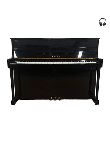 Piano Yamaha U5 A5 noir brillant silent ouvert