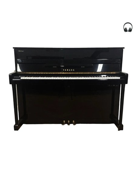 Piano Yamaha U5 A5 noir brillant silent ouvert