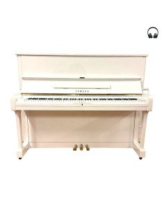 Piano Yamaha U1 blanc silent profil 2