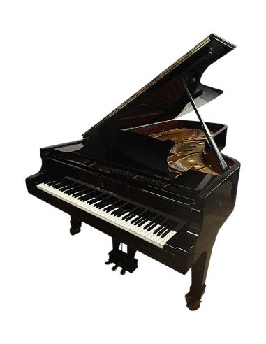 Piano Steinway & Sons Model D noir profil