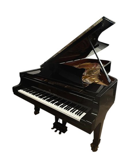 Piano Steinway & Sons Model D noir profil