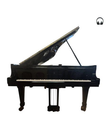 Piano Steinway & Sons Model D noir silent ouvert