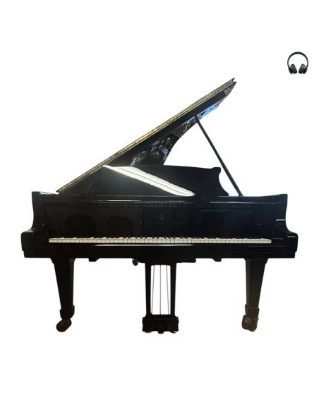 Piano Steinway & Sons Model D noir silent face