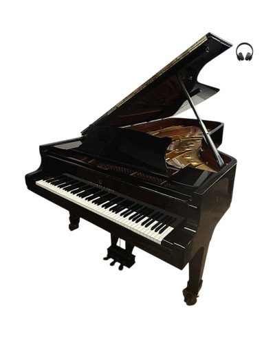 Piano Steinway & Sons Model D noir silent profil
