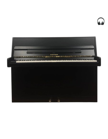 Piano Hoffmann 114 M Satin Black Edition silent ouvert