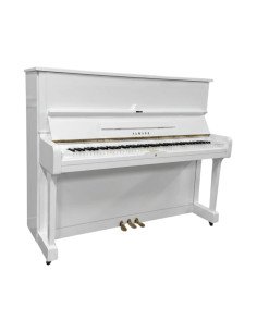 Piano Yamaha U1 blanc profil