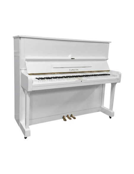 Piano Yamaha U1 blanc profil
