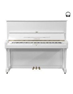 Piano Yamaha U1 blanc silent profil 2