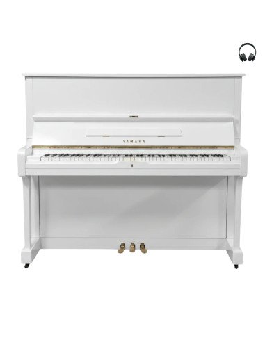 Piano Yamaha U1 blanc silent ouvert