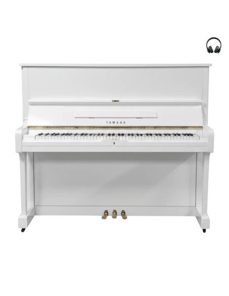 Piano Yamaha U1 blanc silent ouvert