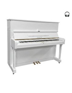 Piano Yamaha U1 blanc silent profil