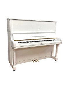 Piano Yamaha U3 blanc brillant profil