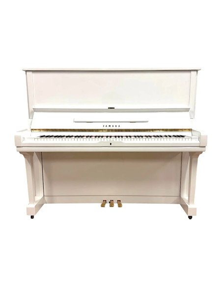 Piano Yamaha U3 blanc brillant ouvert