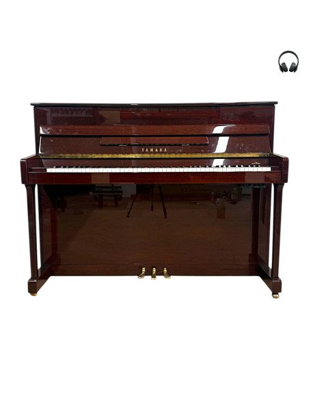Piano Yamaha P112 acajou brillant silent ouvert