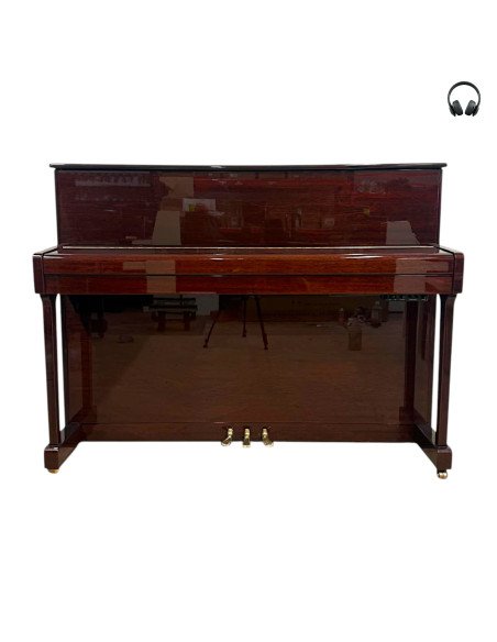 Piano Yamaha P112 acajou brillant silent fermé