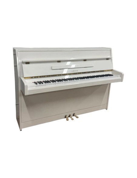 Piano Yamaha M5J blanc brillant profil